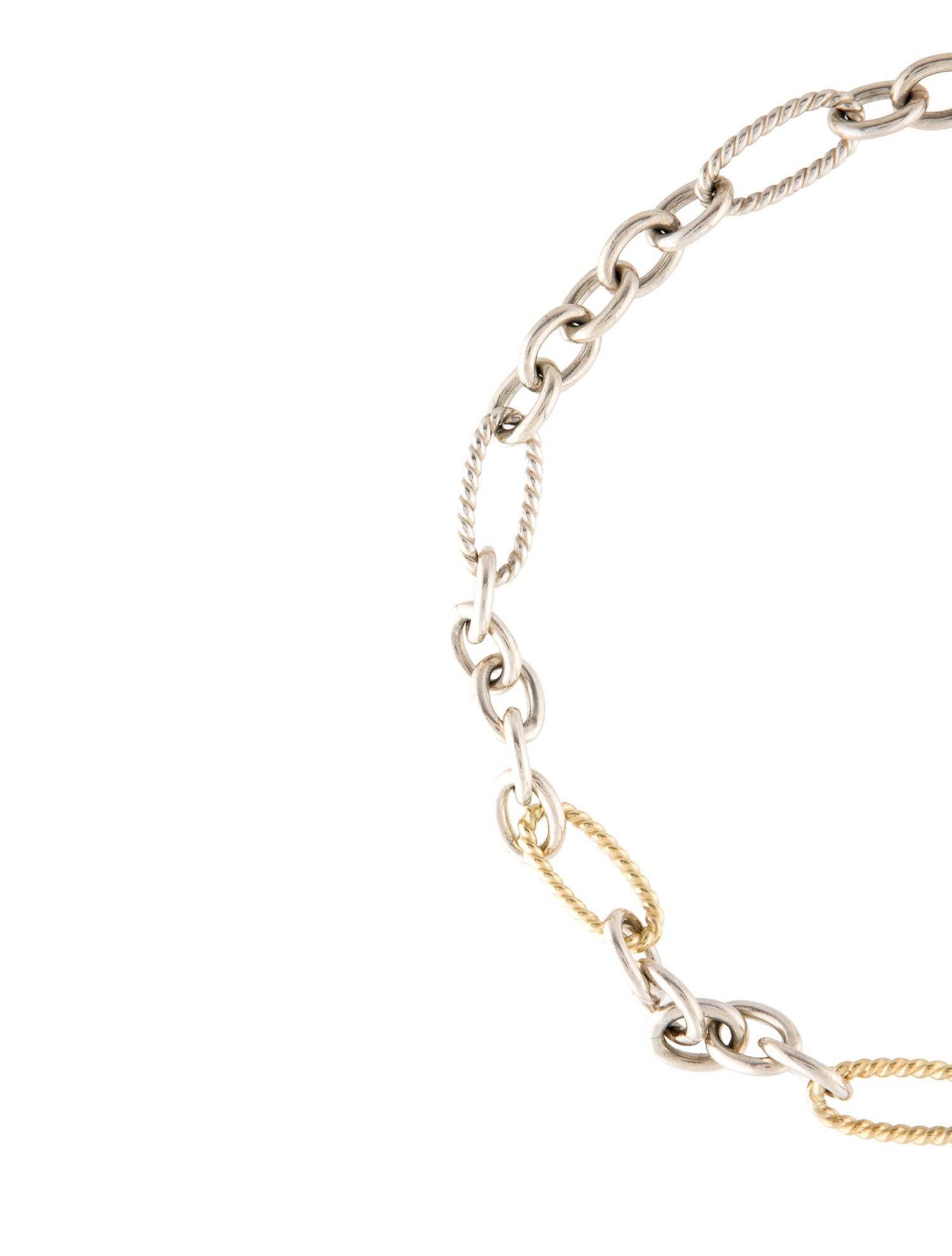 David Yurman Two-Tone Chain Link Necklace