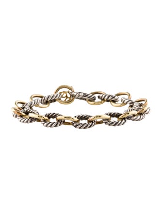 David Yurman Two-Tone Oval Link Bracelet