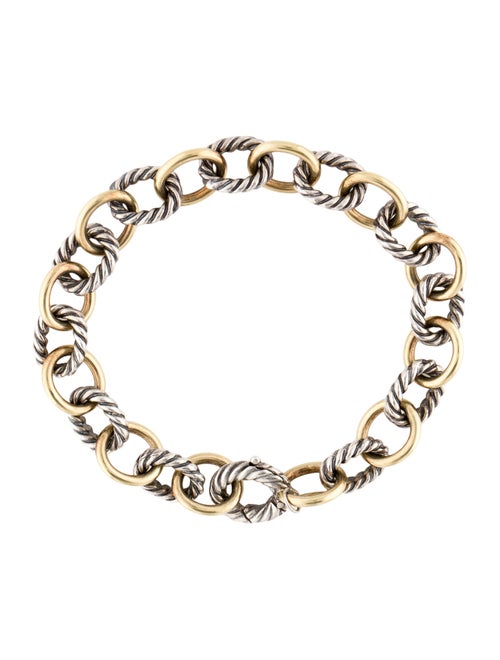 David Yurman Two-Tone Oval Link Bracelet