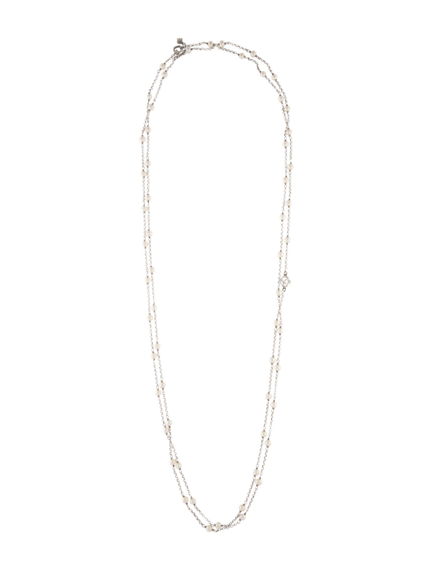 David Yurman Pearl Long Necklace