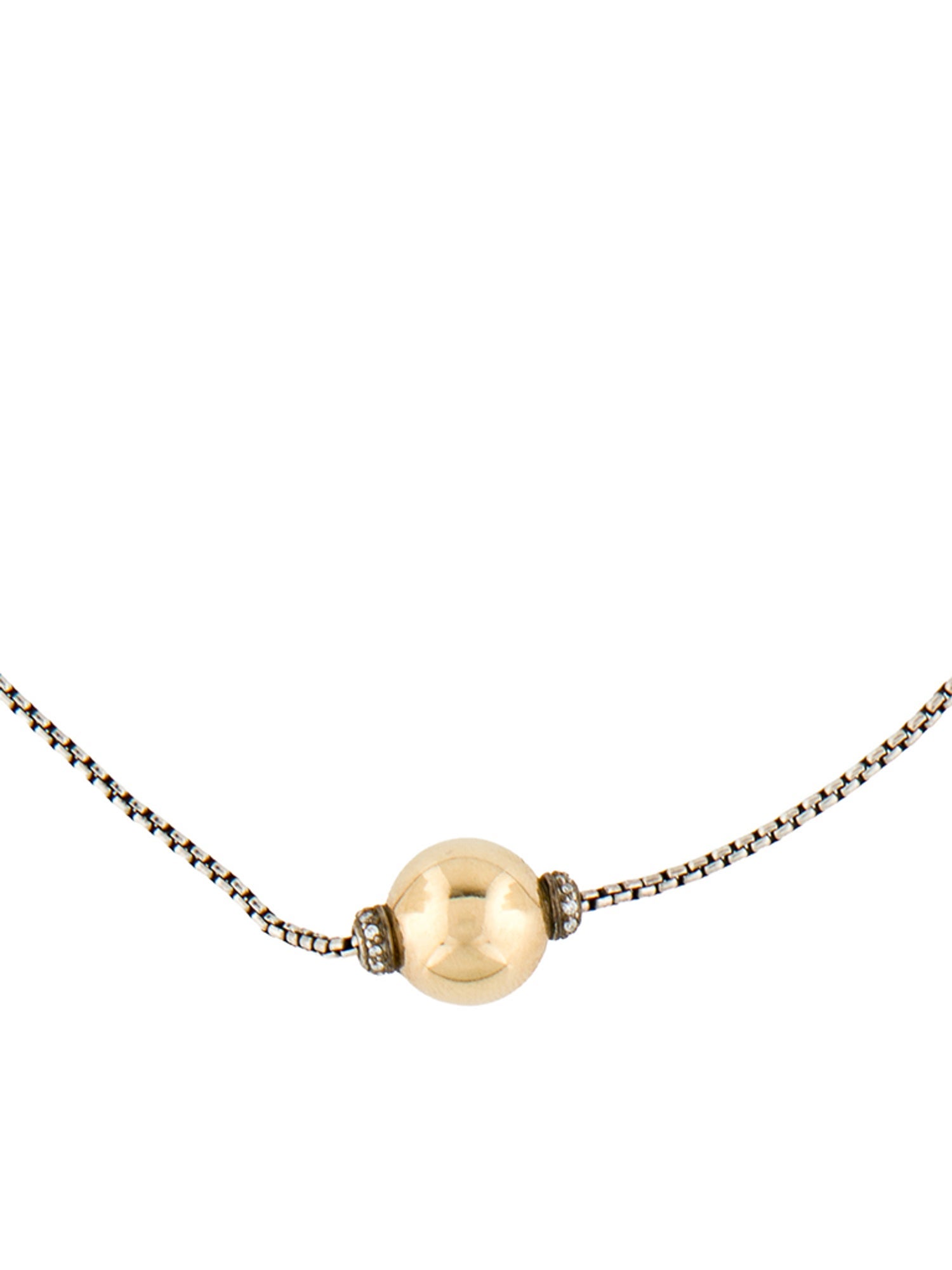 David Yurman Diamond Solari Pendant Necklace