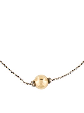 David Yurman Diamond Solari Pendant Necklace