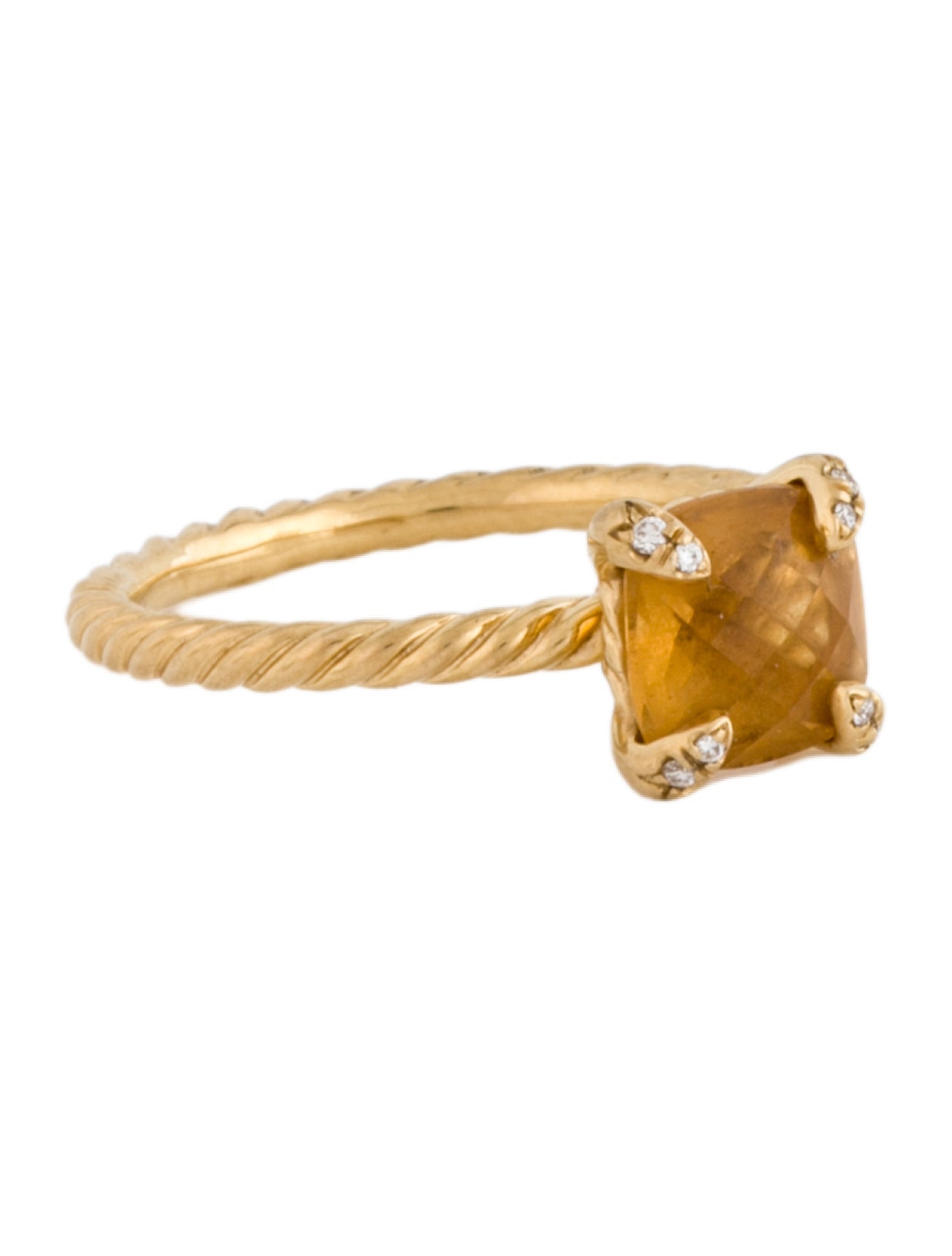 David Yurman 18K Citrine Chatelaine® Ring