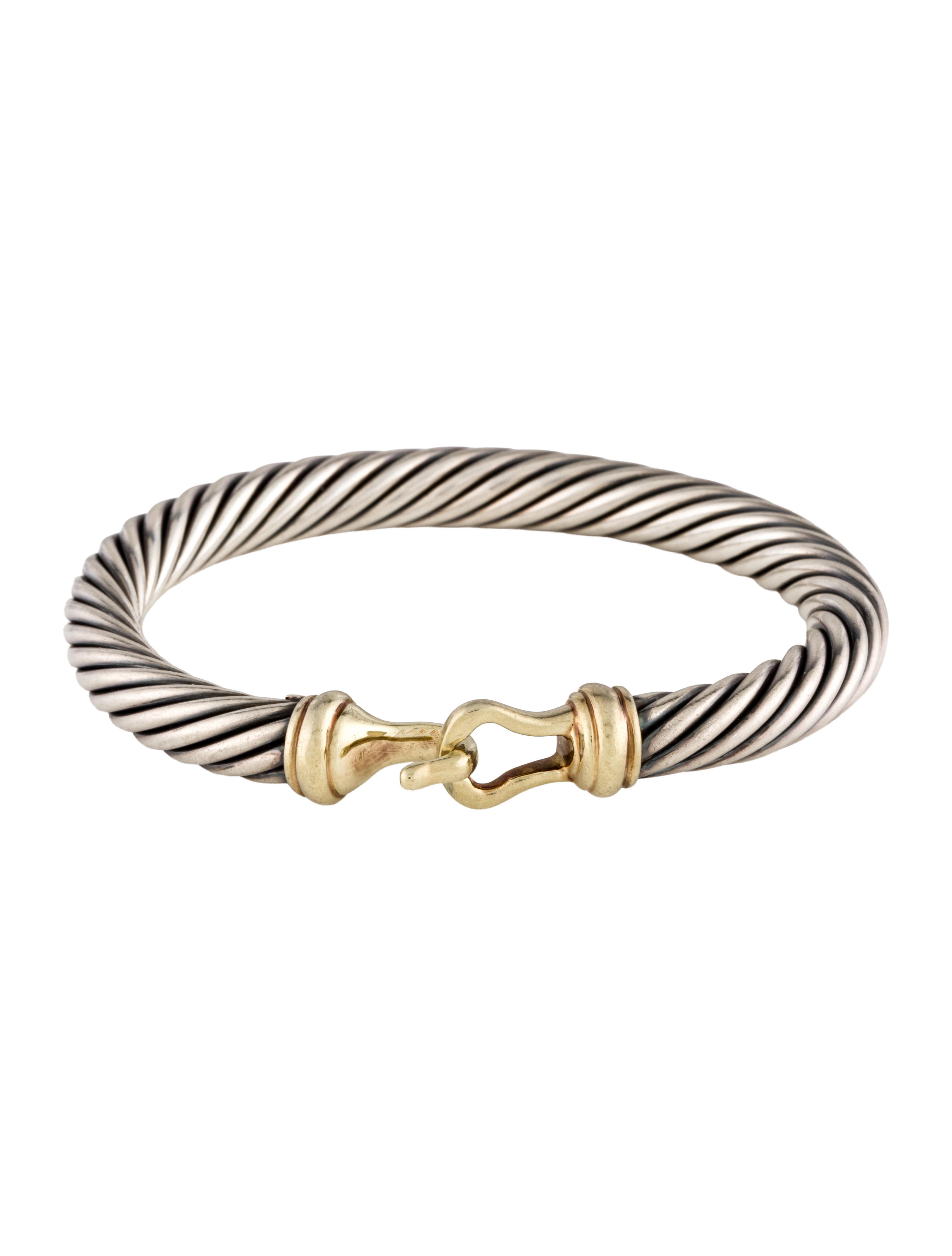 David Yurman Two-Tone Buckle Classic Cable Bracelet