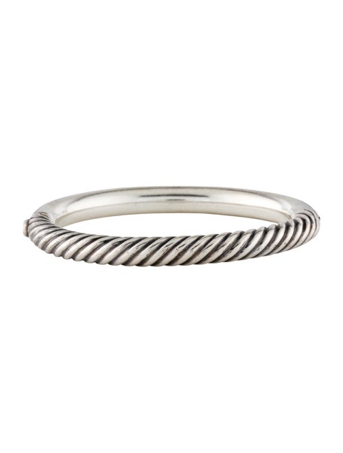 David Yurman Sculpted Cable & Smooth Hinge Bangle