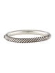 David Yurman Sculpted Cable & Smooth Hinge Bangle