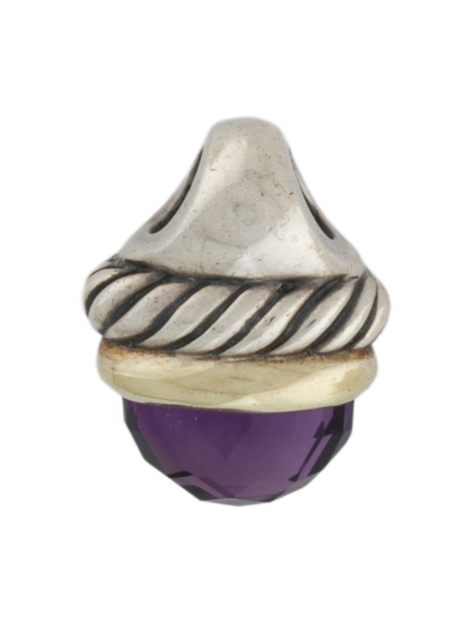 David Yurman Amethyst Acorn Pendant