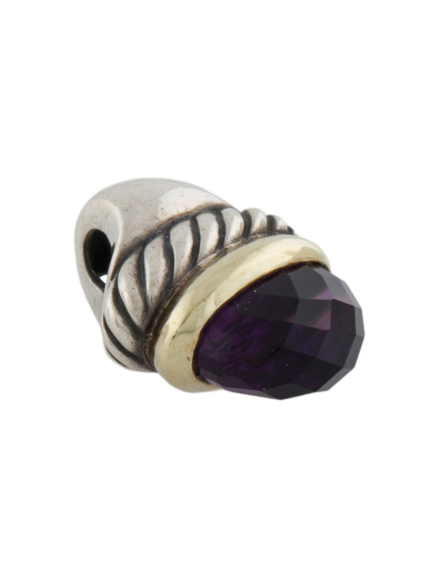 David Yurman Amethyst Acorn Pendant