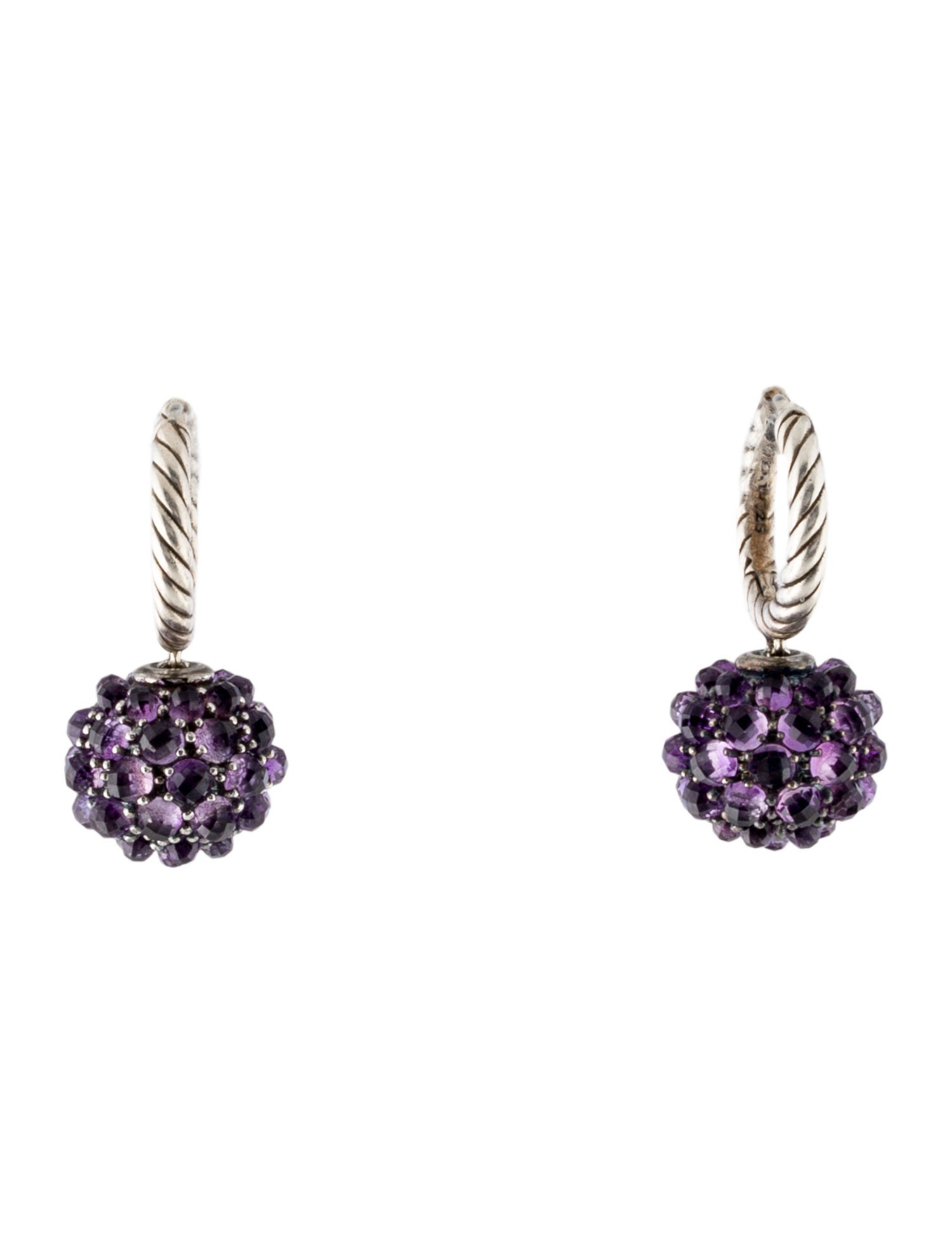 David Yurman Amethyst Osetra Drop Earrings