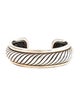 David Yurman Two-Tone Sculpted Cable Cuff Bracelet