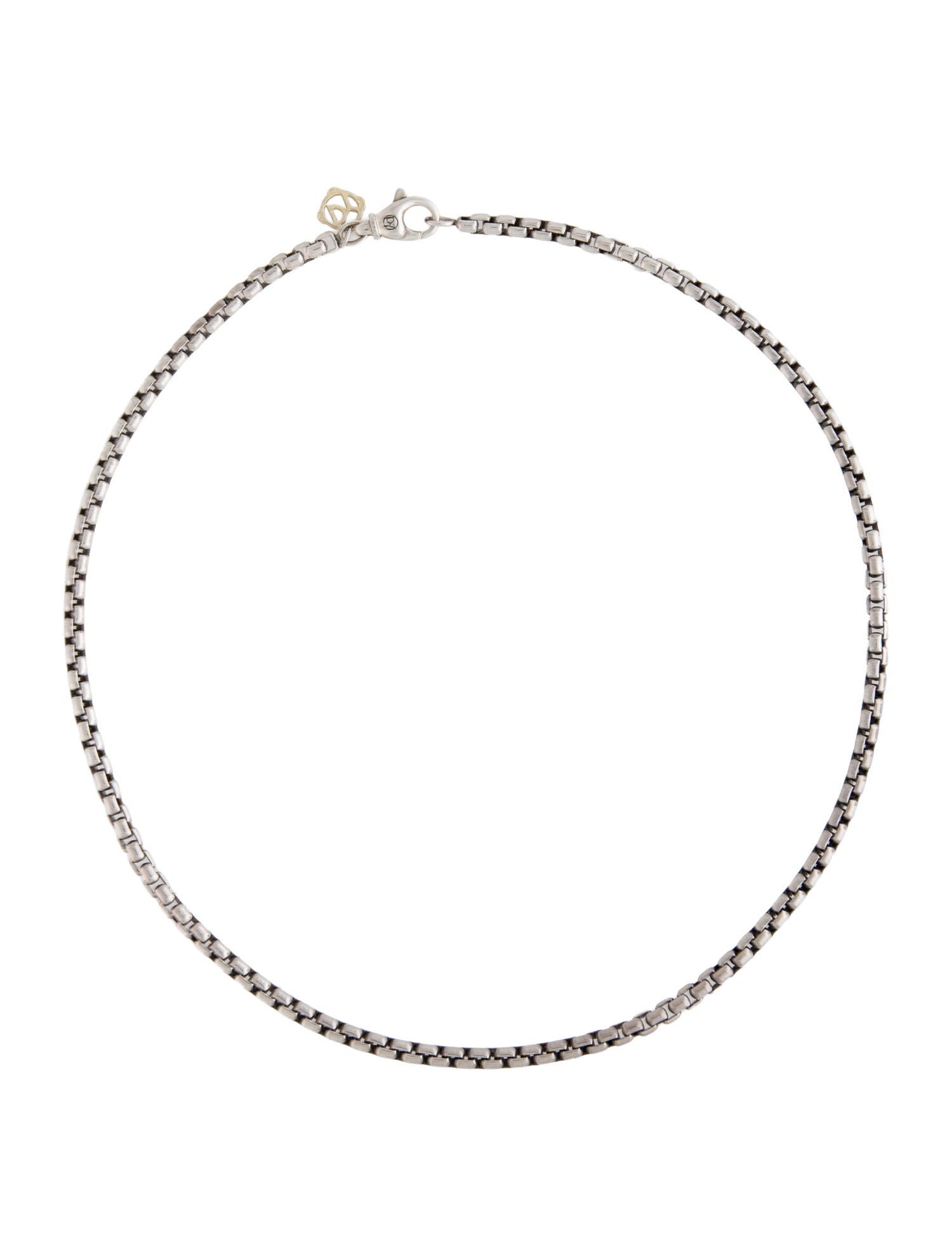 David Yurman Two-Tone Box Chain Necklace