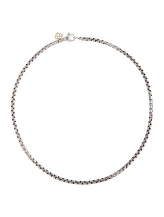 David Yurman Two-Tone Box Chain Necklace