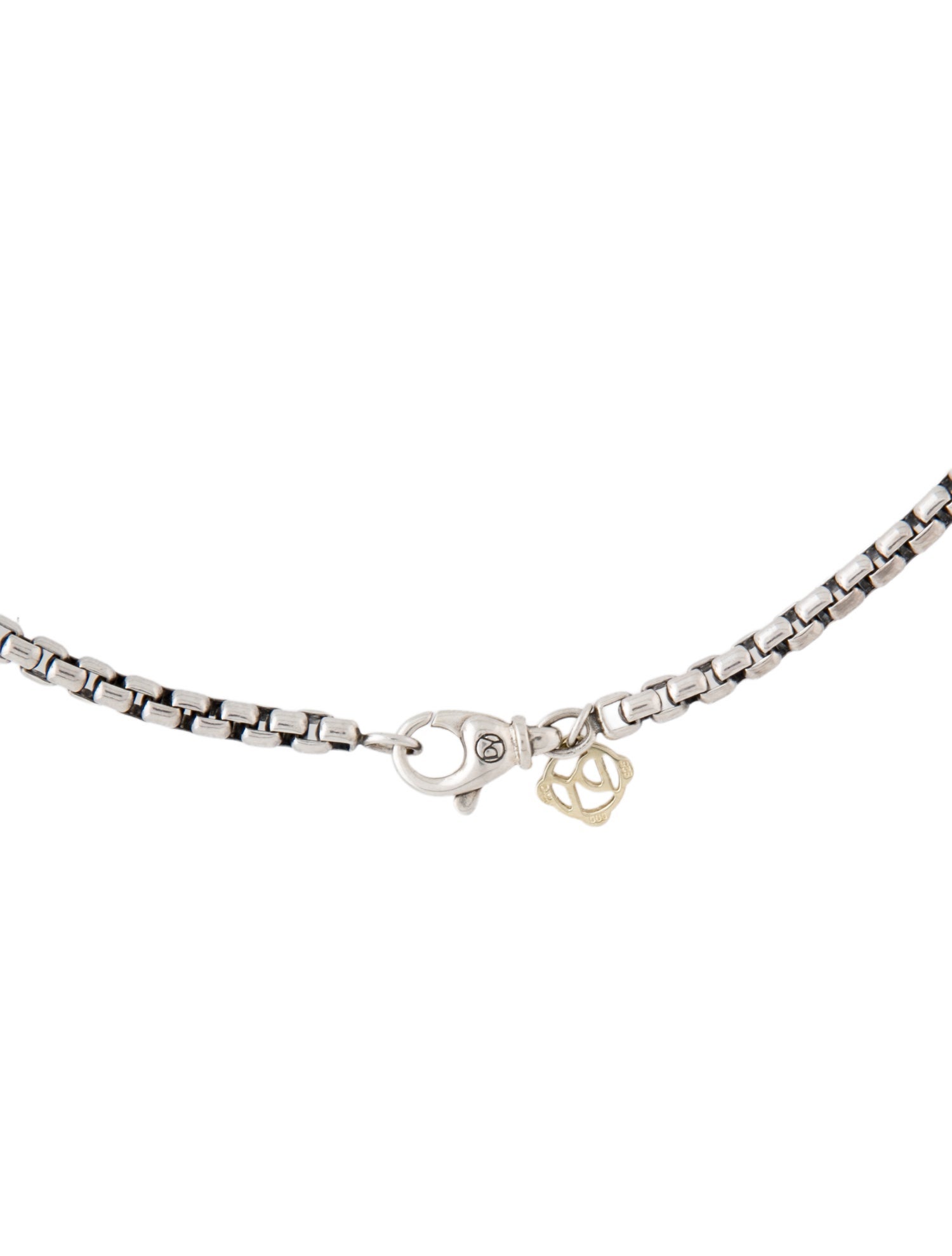 David Yurman Two-Tone Box Chain Necklace