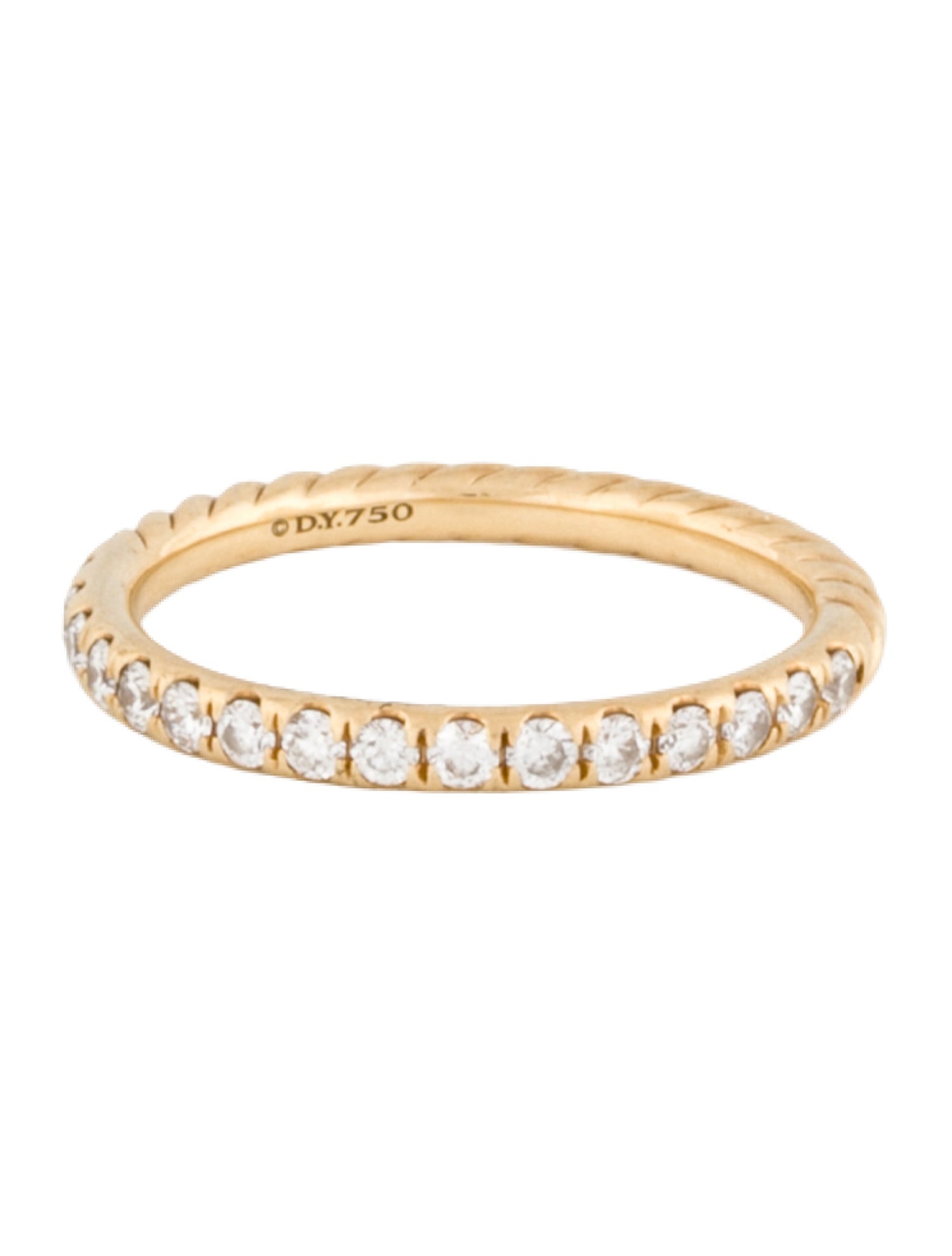 David Yurman 18K Diamond Cable Collectibles® Stack Ring