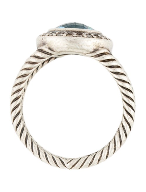 David Yurman Topaz & Diamond Cerise Cocktail Ring