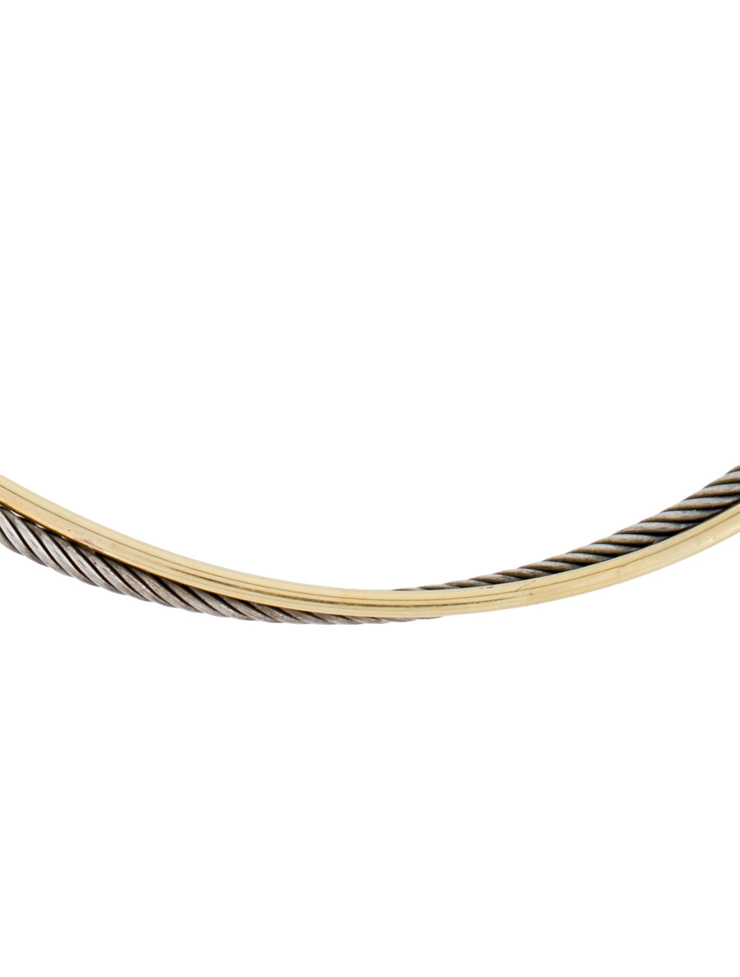 David Yurman Two-Tone Crossover Choker Necklace