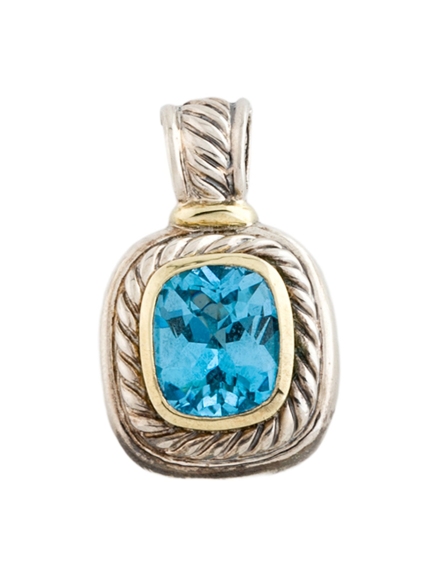 David Yurman Topaz Albion Enhancer Pendant