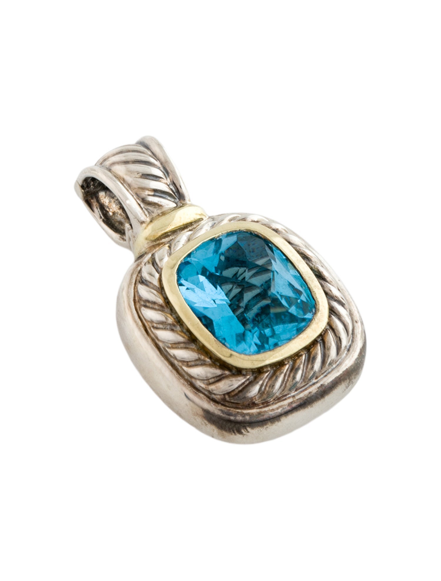 David Yurman Topaz Albion Enhancer Pendant