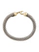 David Yurman Two-Tone Cable Buckle Bangle