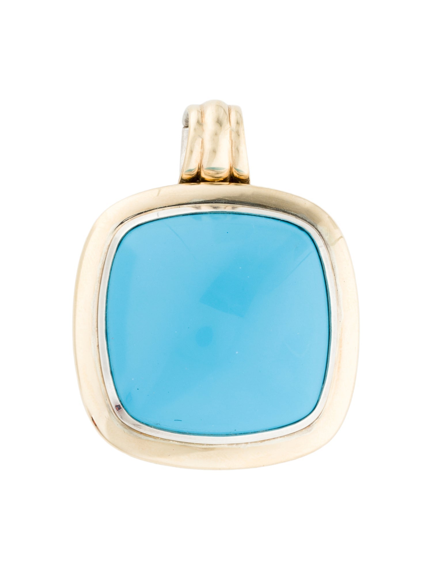 David Yurman Turquoise Albion Enhancer Pendant