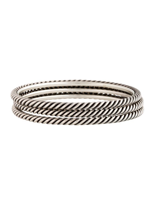 David Yurman Cable Bangle Bracelet Set of 3