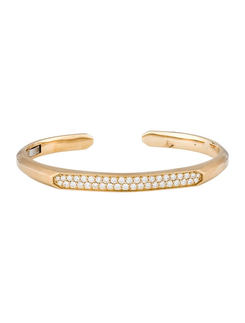 David Yurman 18K 1.11ctw Diamond Streamline Cuff Bracelet