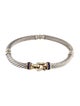 David Yurman Iolite & Tourmaline Two-Tone Buckle Necklace