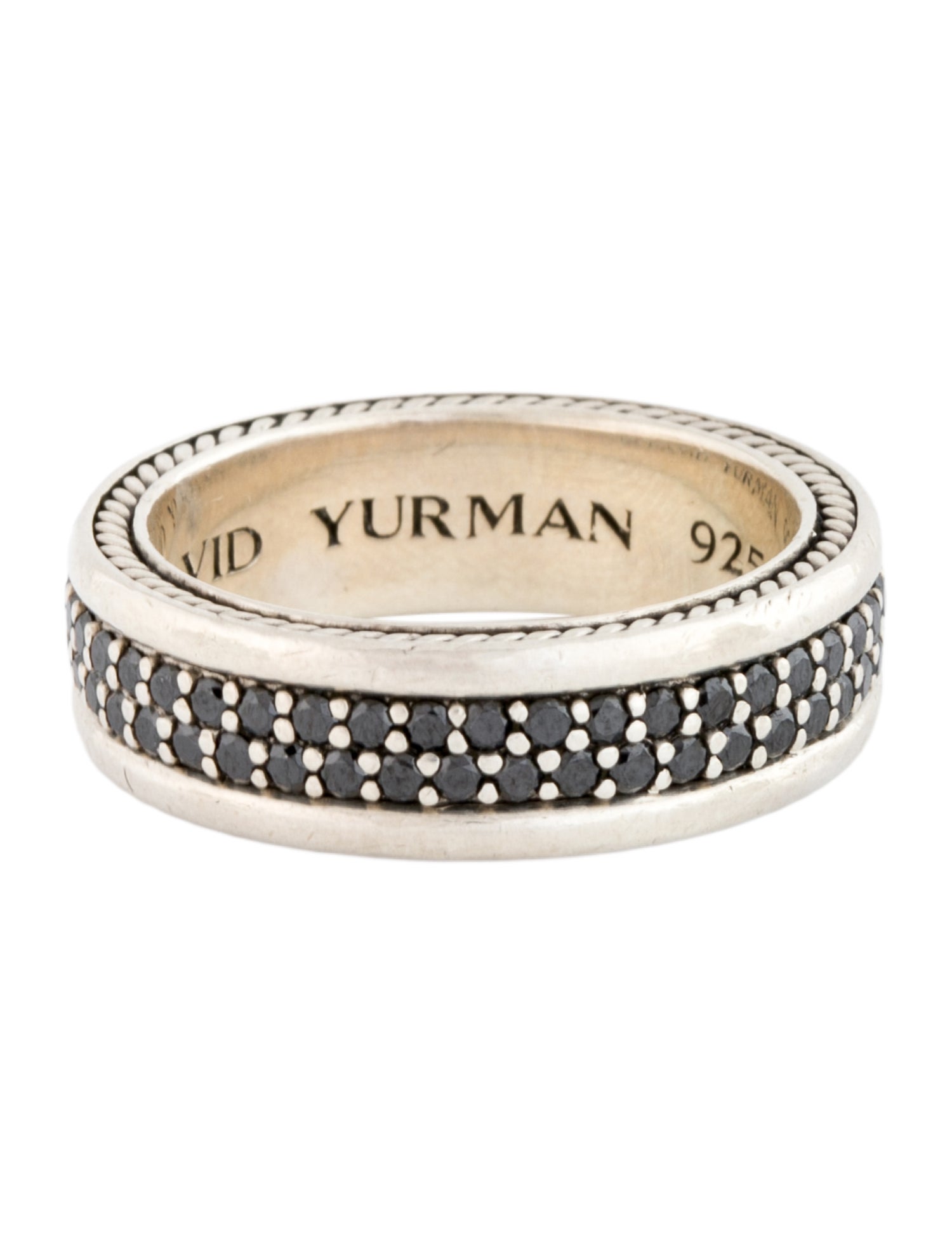 David Yurman Diamond Streamline® Two Row Band Ring