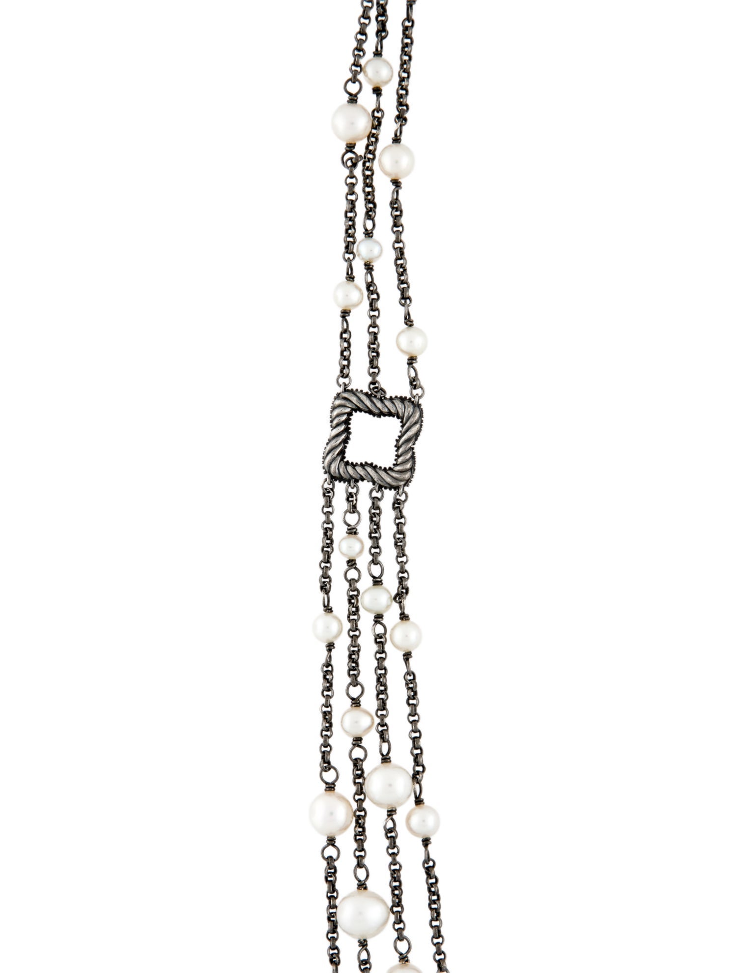 David Yurman Pearl & Diamond Midnight Mélange Necklace