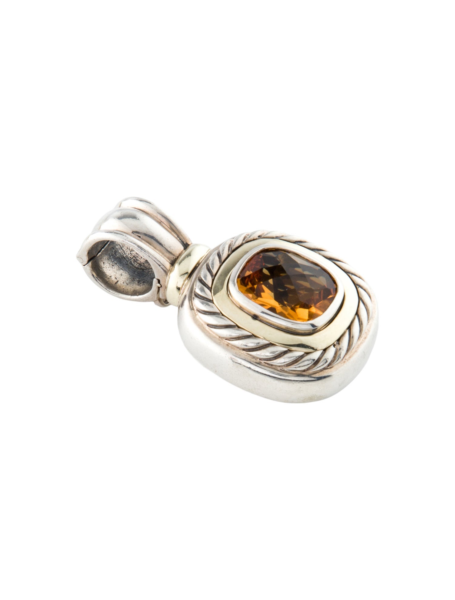 David Yurman Citrine Enhancer Pendant