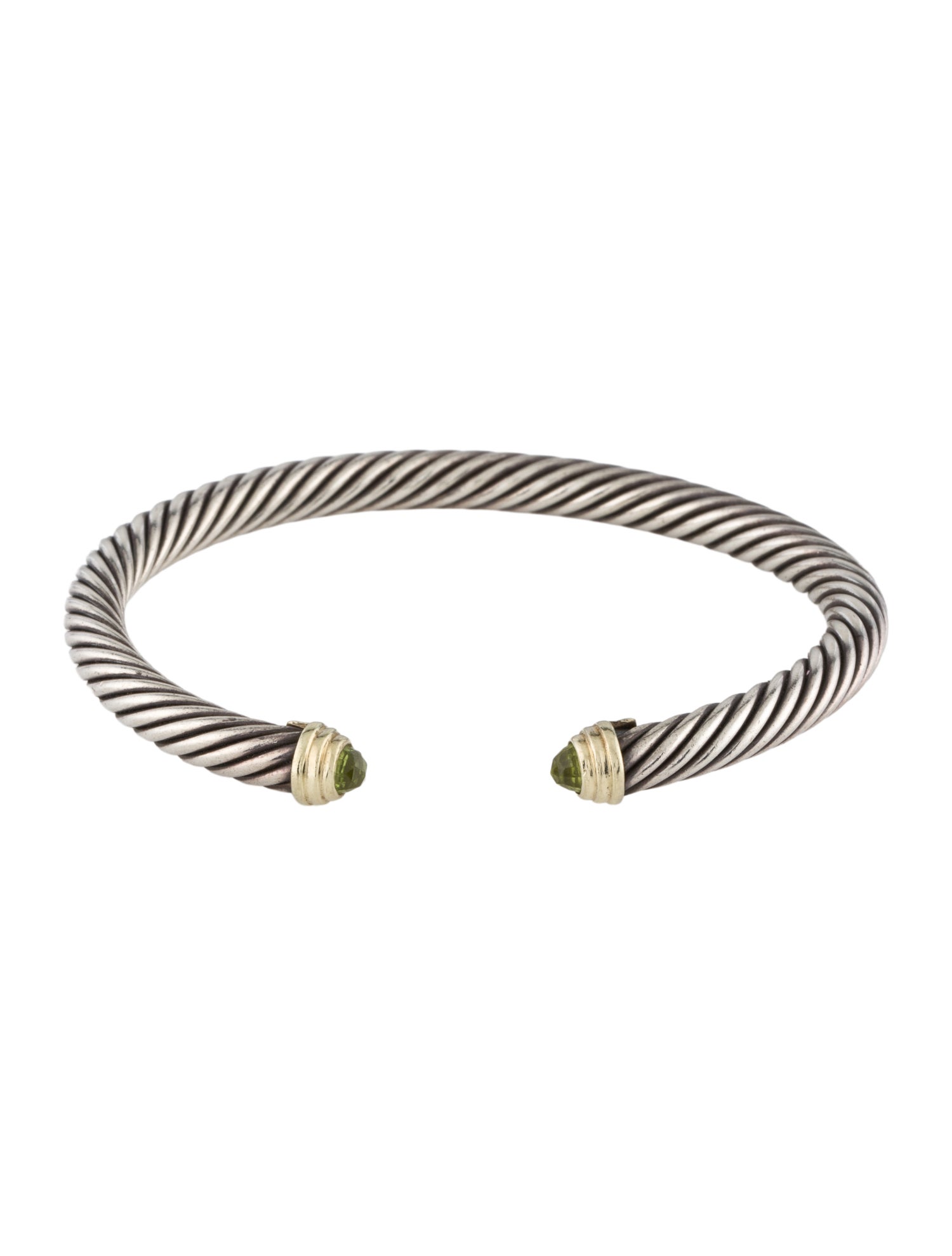 David Yurman Peridot Classic Cable Bracelet