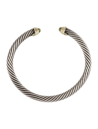 David Yurman Peridot Classic Cable Bracelet