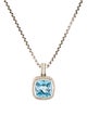 David Yurman Topaz & Diamond Albion Pendant Necklace
