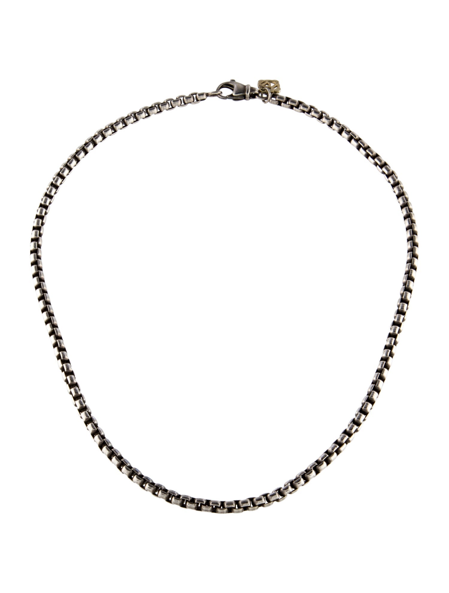David Yurman Two-Tone Box Chain Necklace