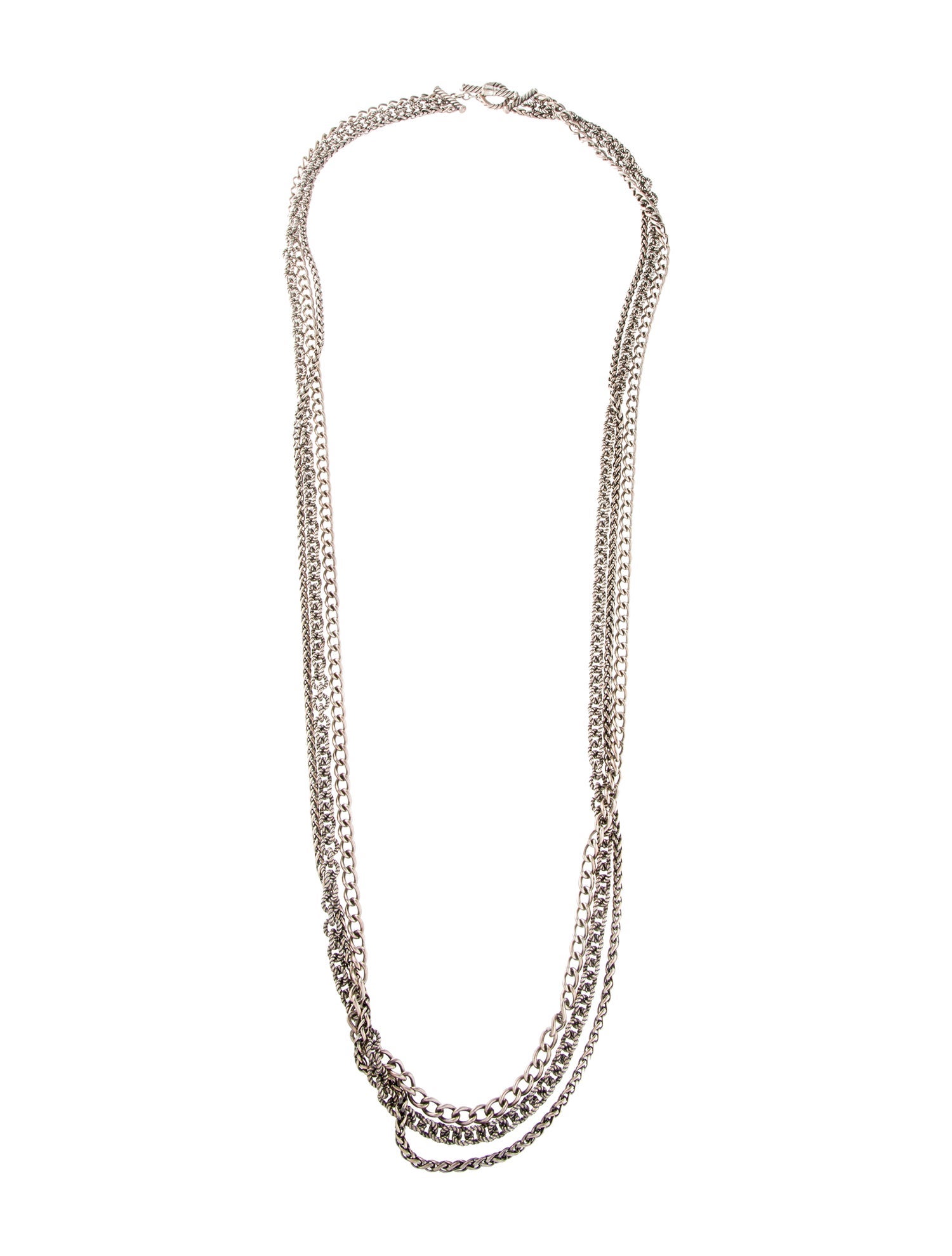 David Yurman Three-Row Chain Necklace