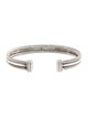 David Yurman Diamond Three Row Cuff Bracelet