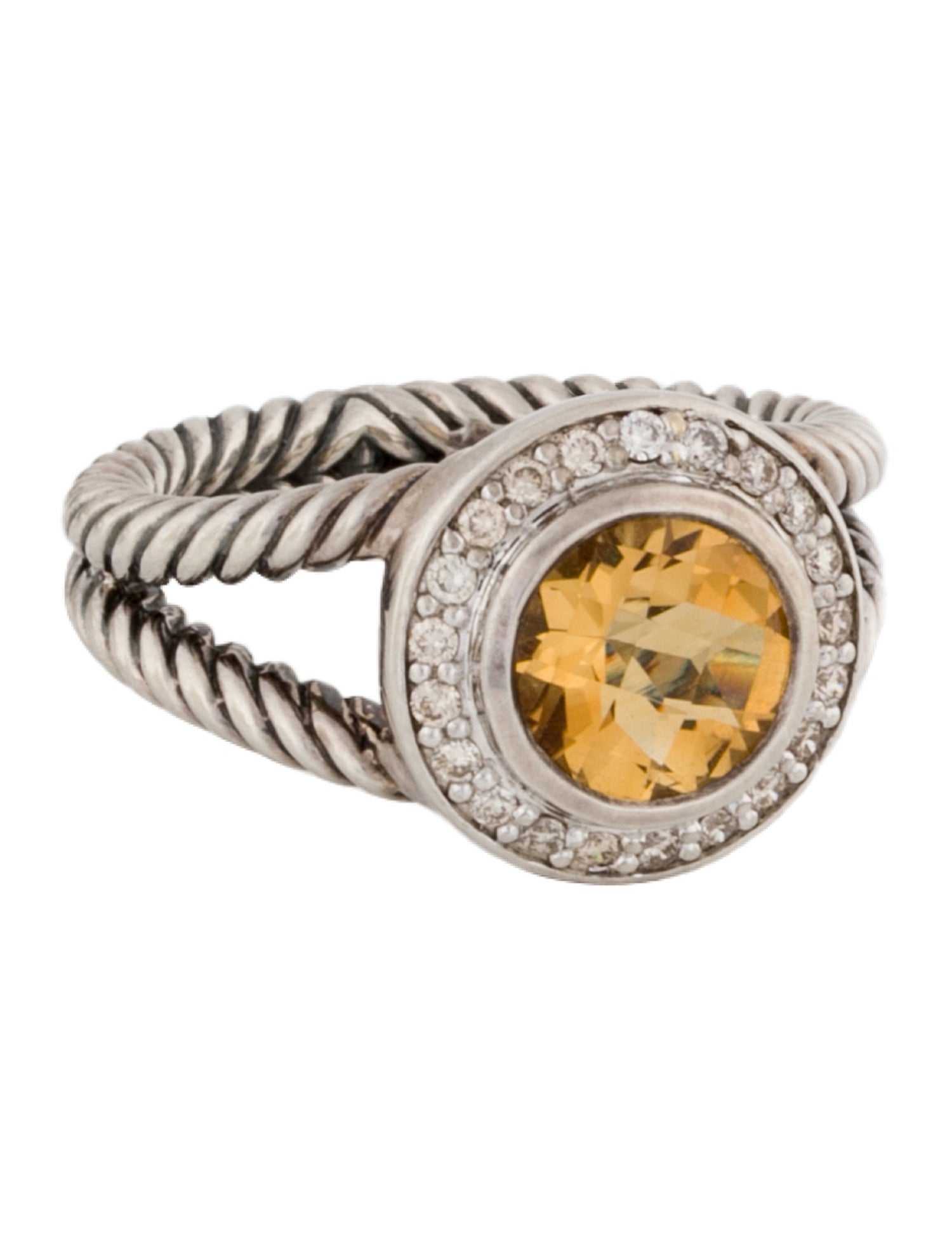 David Yurman Citrine & Diamond Cerise Ring