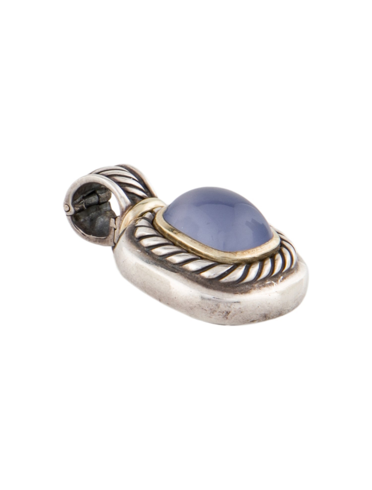 David Yurman Chalcedony Albion Enhancer Pendant