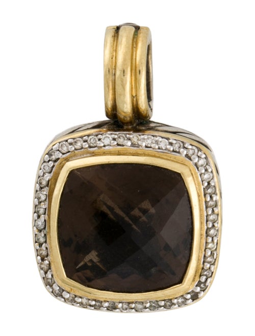 David Yurman Smoky Quartz & Diamond Albion Enhancer Pendant