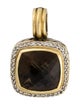 David Yurman Smoky Quartz & Diamond Albion Enhancer Pendant