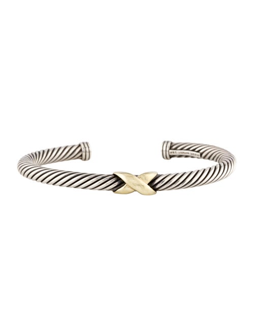 David Yurman Two-Tone X Station Cuff Bracelet