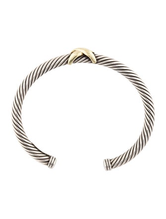 David Yurman Two-Tone X Station Cuff Bracelet