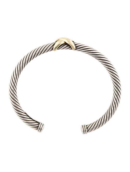 David Yurman Two-Tone X Station Cuff Bracelet