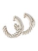 David Yurman Diamond Labyrinth Single-Loop Earrings