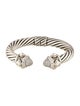 David Yurman Diamond Renaissance Hinge Cuff Bracelet