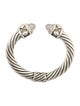 David Yurman Diamond Renaissance Hinge Cuff Bracelet
