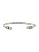 David Yurman Turquoise & Diamond Helena End Station Bracelet