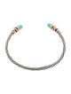 David Yurman Turquoise & Diamond Helena End Station Bracelet
