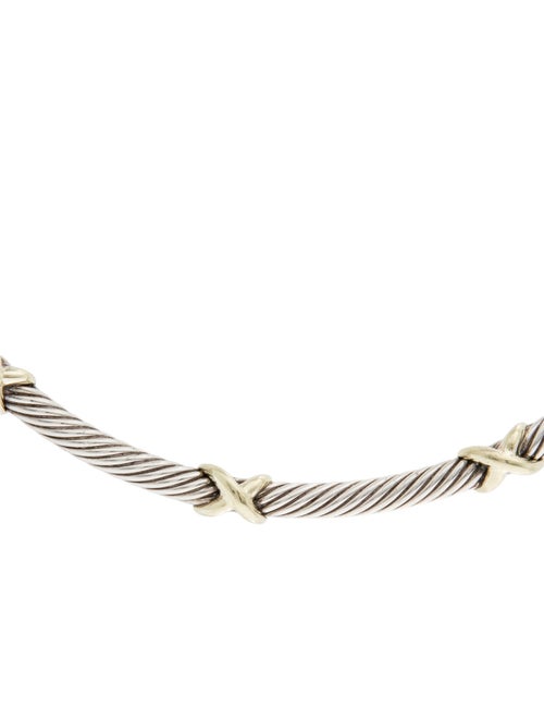 David Yurman Two-Tone X Collar Necklace