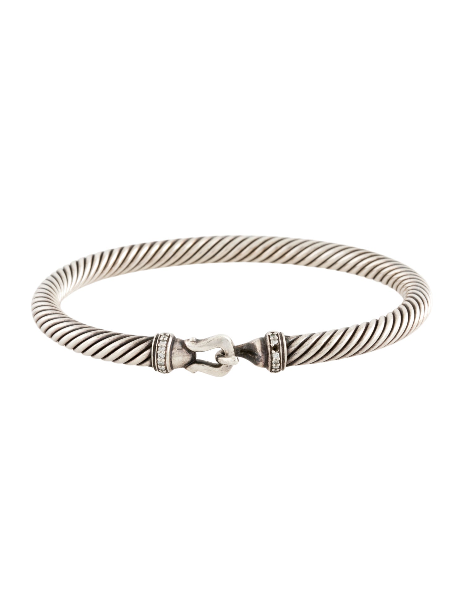 David Yurman Diamond Buckle Bangle